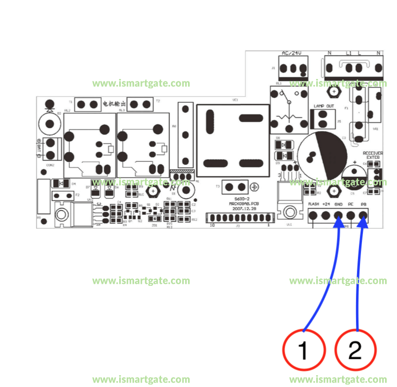 Wiring diagram for Automatic Remote Access Mark 2